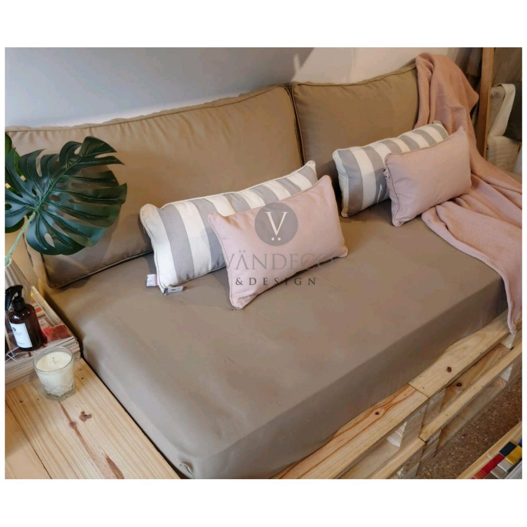 Pack x 2 Almohadones Respaldo Tropical 95x45x10 Cama Sillón Vandeco