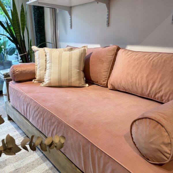 Convertí Tu Cama Sillón Pana: Funda con Vivo + 2 Respaldos + 2 Apoyabrazos