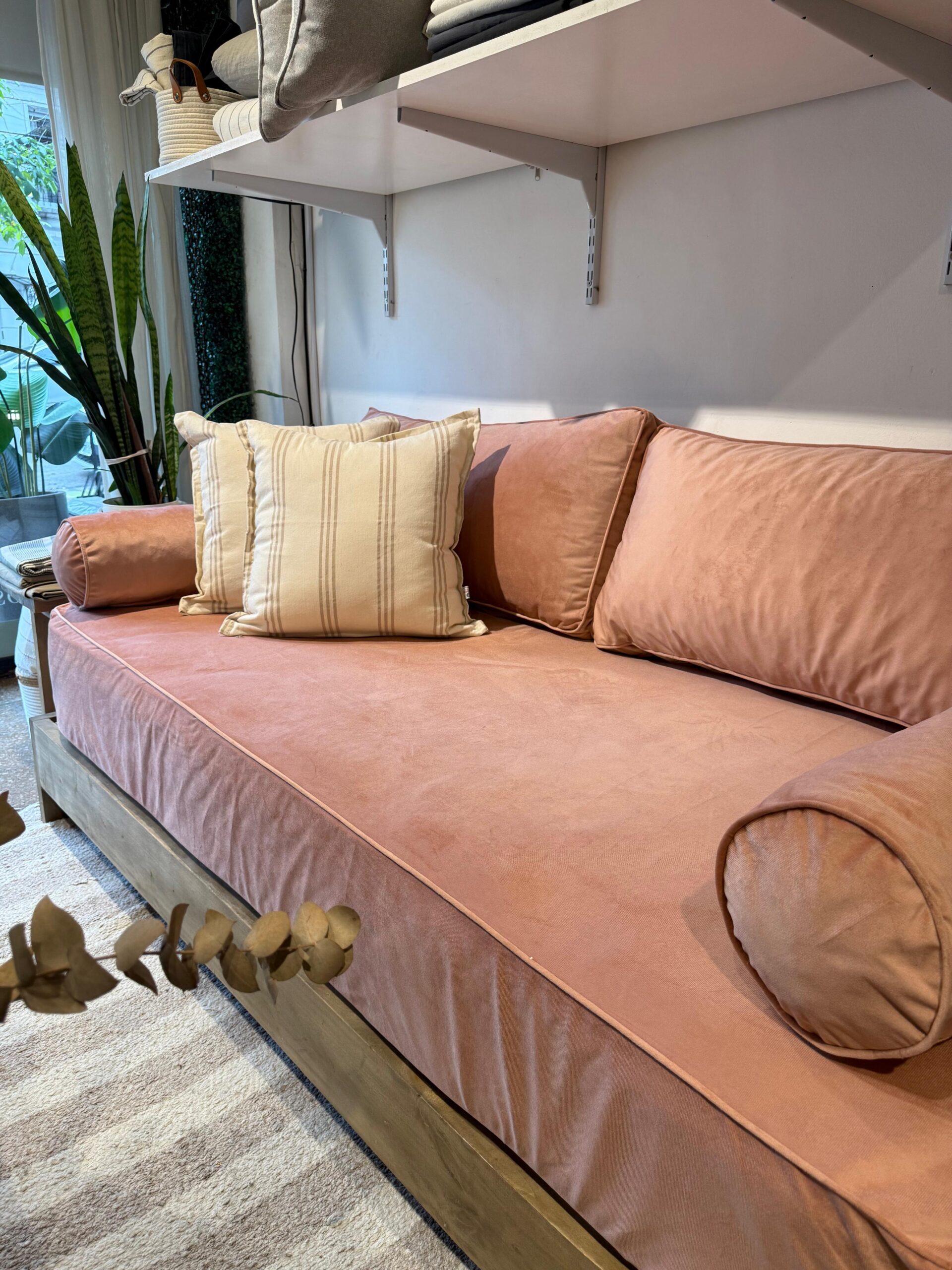 Convertí Tu Cama Sillón Pana: Funda con Vivo + 2 Respaldos + 2 Apoyabrazos